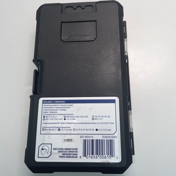 Mastercraft 65-pc Ratcheting Screwdriver and Precision Screwdriver Set - Picture 4 of 4